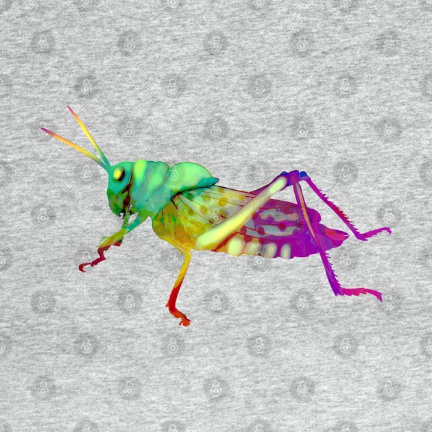 Colorful Grasshopper by techno-mantis